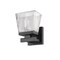 Z-Lite Astor 1 Light Wall Sconce, Matte Black & Clear 1936-1S-MB - alternate 2
